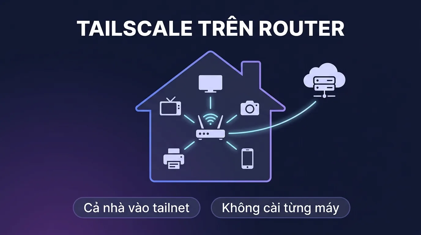 Tailscale trên router OpenWrt: cả nhà vào tailnet