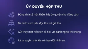 Ủy quyền hộp thư cho thư ký hoặc trợ lý