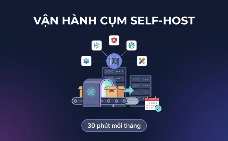 Vận hành cụm self-host: domain, backup và tailnet