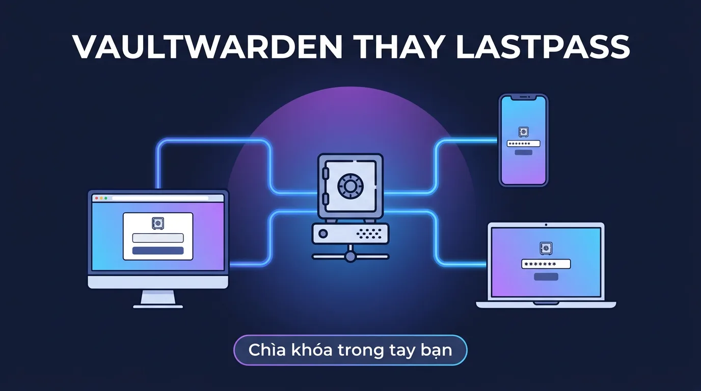 Vaultwarden: tự host kho mật khẩu thay LastPass