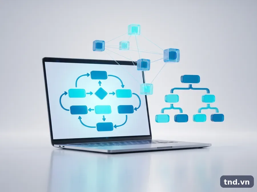 Visio vẽ lưu đồ quy trình và sơ đồ mạng cho doanh nghiệp