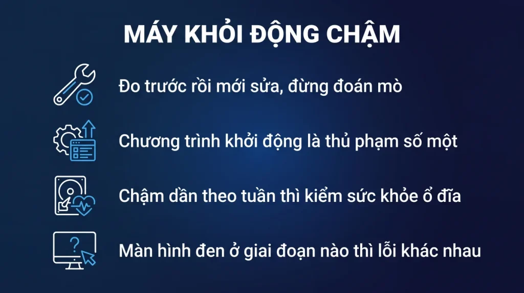 Windows 11 khởi động chậm: tìm đúng nguyên nhân