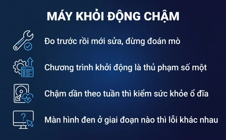 Windows 11 khởi động chậm: tìm đúng nguyên nhân