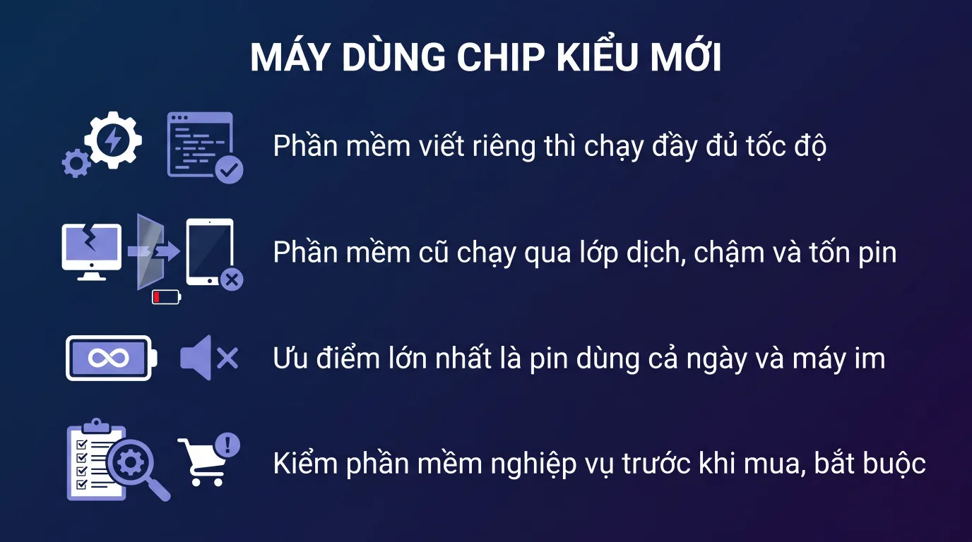 Windows 11 trên máy ARM: chạy được phần mềm gì