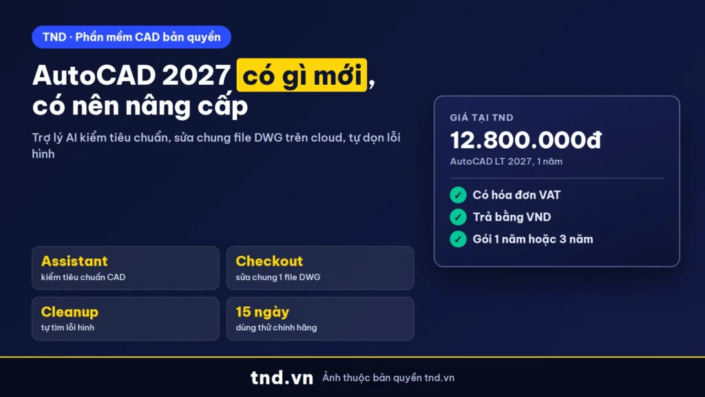 AutoCAD 2027 có gì mới, có nên nâng cấp không