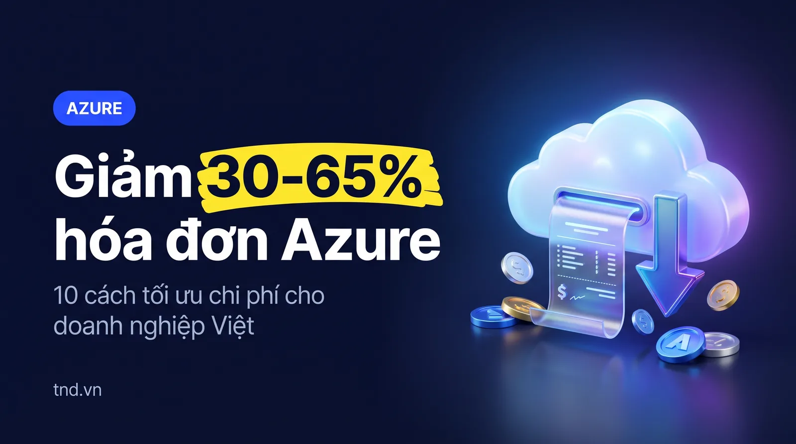 Giảm 30-65% hóa đơn Azure. 10 cách tối ưu chi phí cho doanh nghiệp Việt