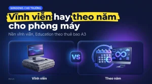 Bản quyền Windows cho trường học: mua vĩnh viễn hay theo năm