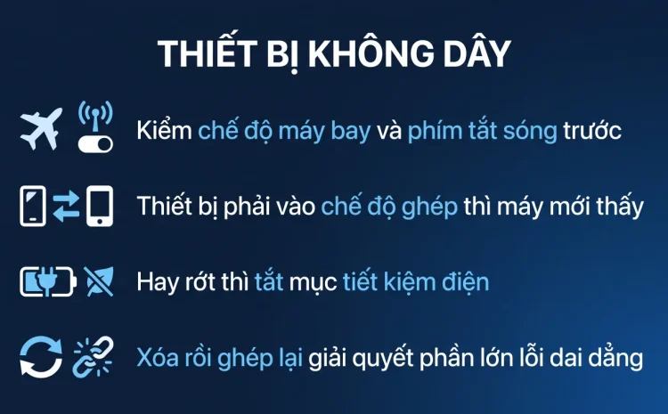 Bluetooth mất hoặc không kết nối trên Windows 11