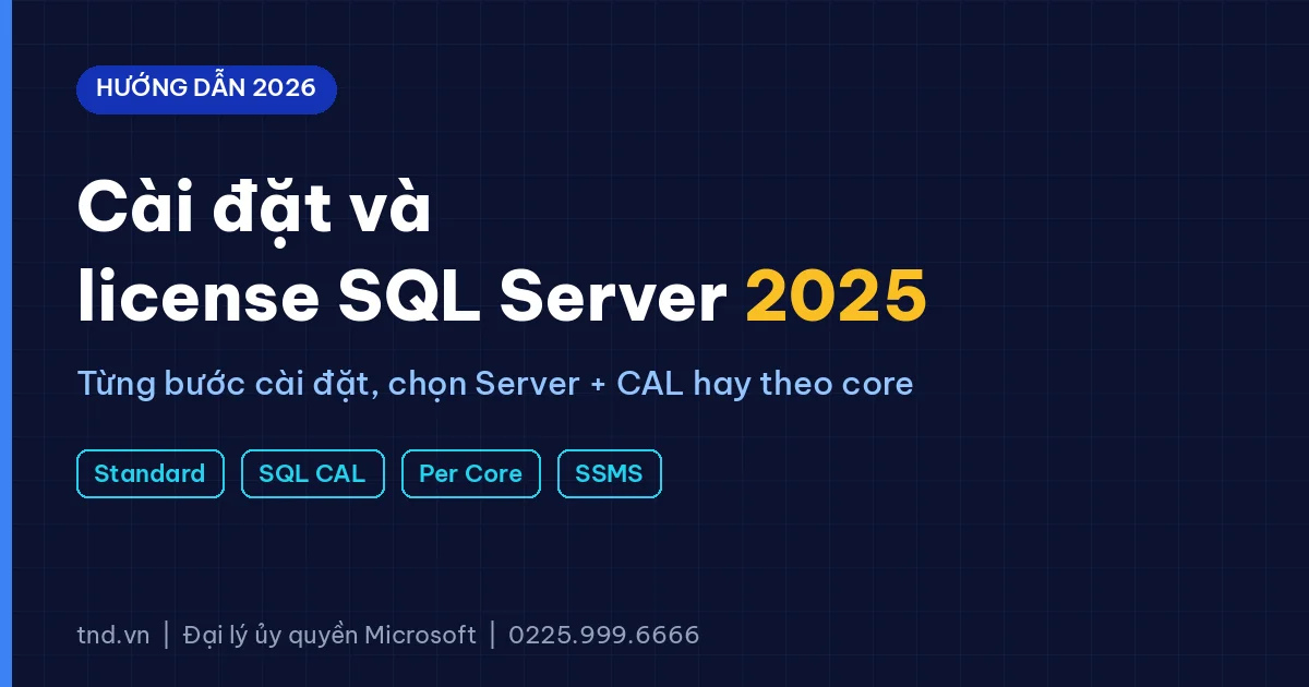 Hướng dẫn cài đặt SQL Server 2025
