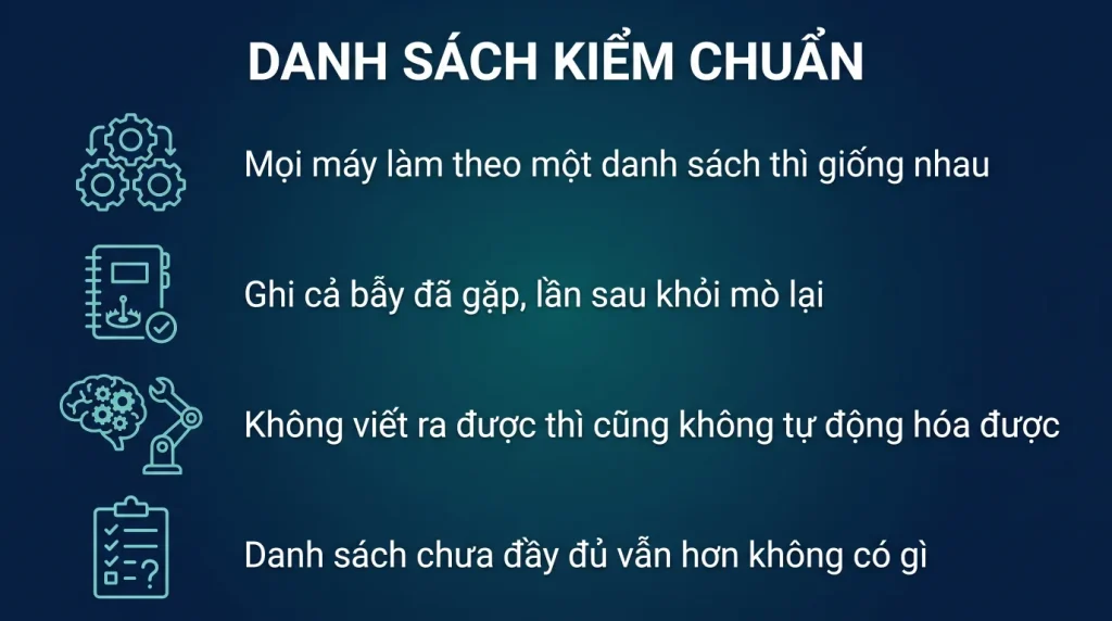 Chuẩn hóa cấu hình máy nhân viên bằng danh sách kiểm