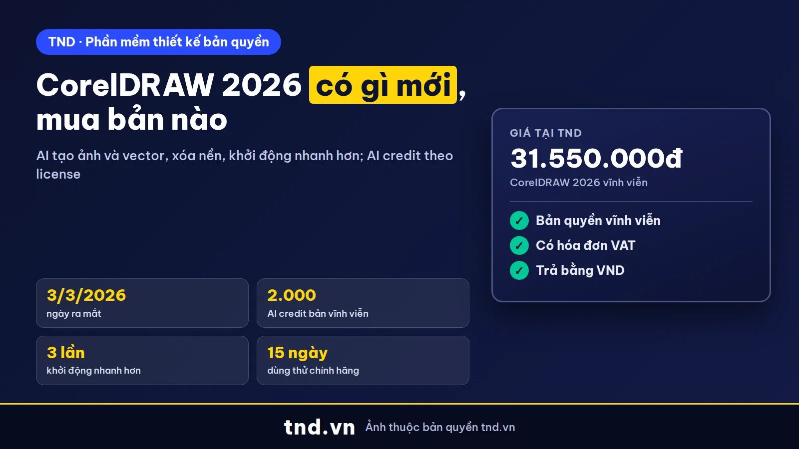 CorelDRAW 2026 có gì mới, bản nào đáng mua