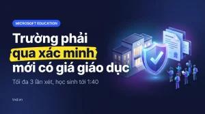 Điều kiện mua Microsoft Education: xác minh trường và tỷ lệ 1:40