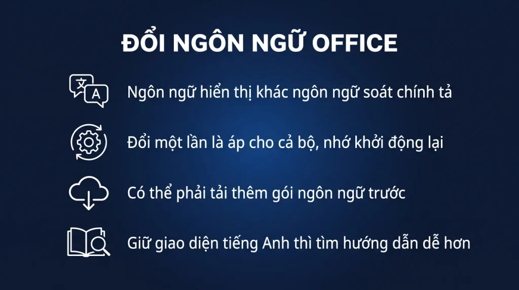 Đổi giao diện Office 365 sang tiếng Việt