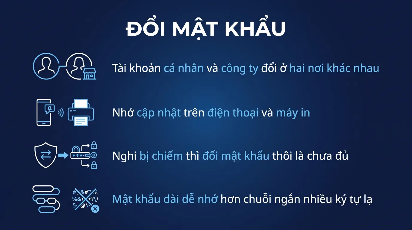 Đổi mật khẩu tài khoản Microsoft 365