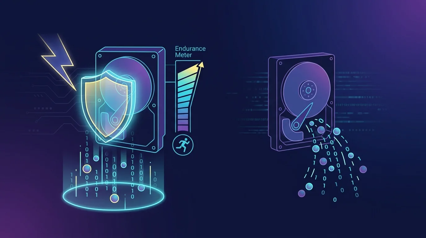 Enterprise NVMe khác NVMe gia dụng: PLP, DWPD và TBW