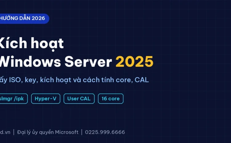 Hướng dẫn kích hoạt Windows Server 2025