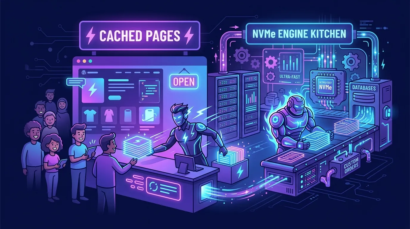 LiteSpeed + NVMe: cặp đôi tăng tốc WordPress gấp 3