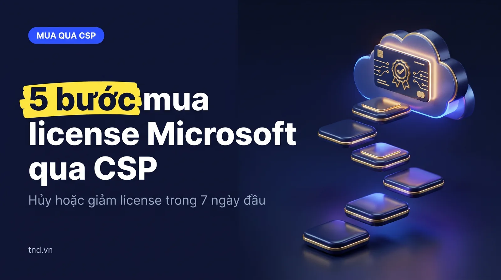 Mua license Microsoft CSP tại TND: 5 bước từ báo giá tới bàn giao