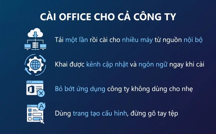 Cài Office cho cả công ty bằng Office Deployment Tool
