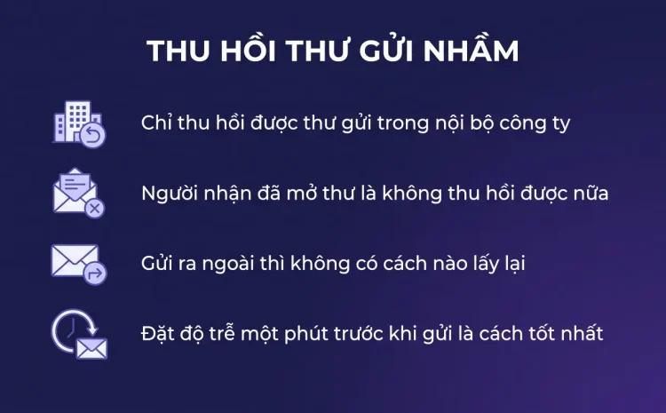 Cách thu hồi email đã gửi nhầm trong Outlook