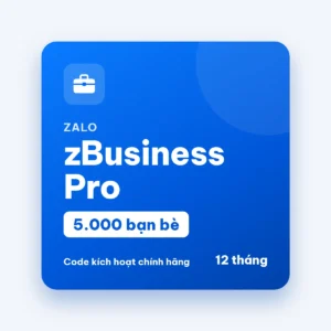 Code Zalo zBusiness Pro 5.000 bạn bè, gói 1 năm
