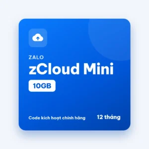 Code Zalo zCloud Mini 10GB, gói 1 năm