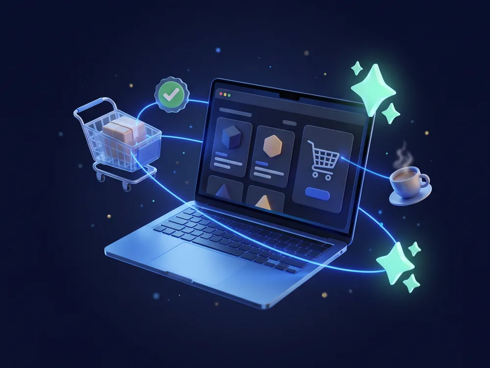 Minh họa shop WooCommerce trên hosting WordPress TND